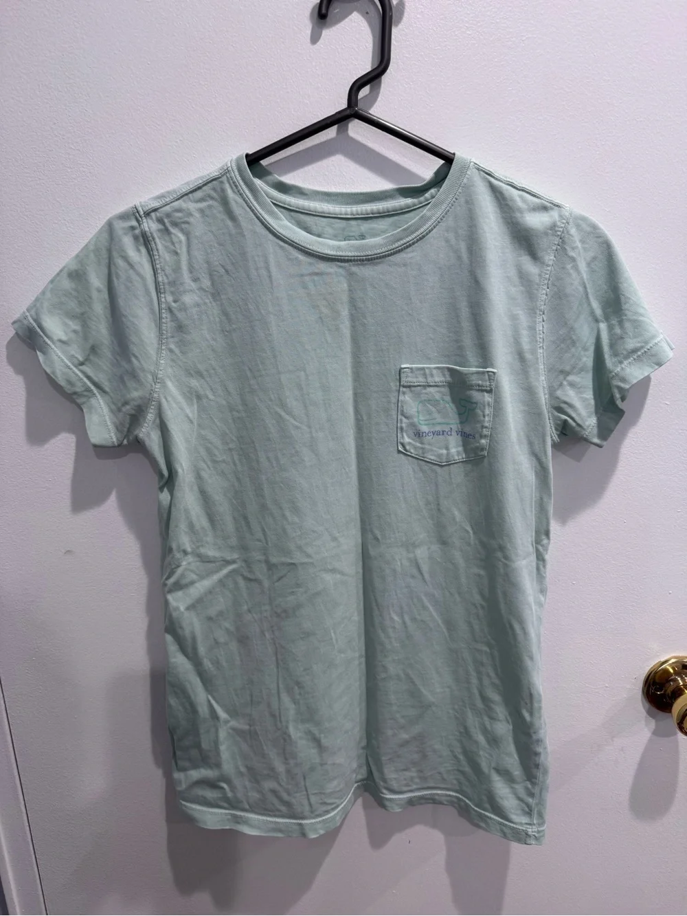 Vineyard Vines Mint Green Short Sleeve Pocket Tee